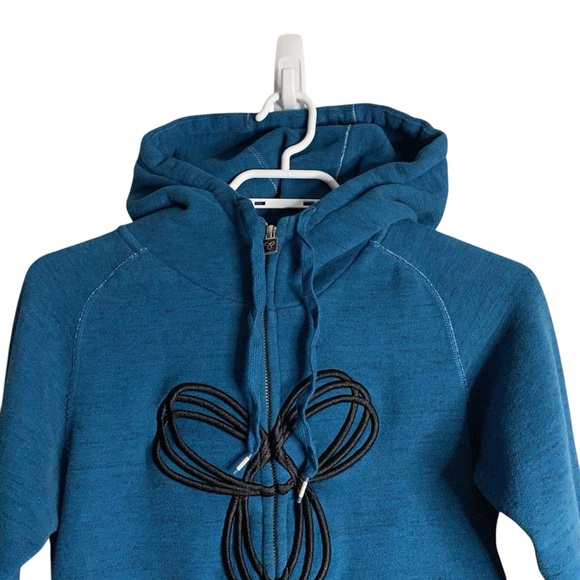 Aritzia TNA Women's Blue Soft Brushed Full Zip Jacket - Picture 2 of 8